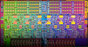 Un circuito integrato di una CPU