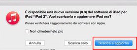 Aggiornamento software iOS