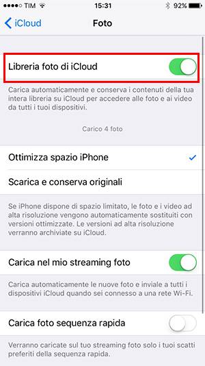 Aggiornamento software iOS