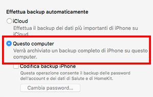 Aggiornamento software iOS