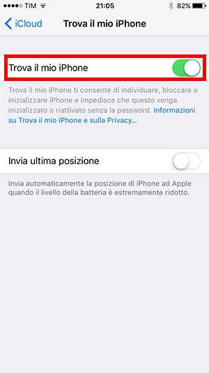 Aggiornamento software iOS