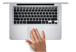 Il touchpad (o trackpad), implementato nei calcolatori laptop