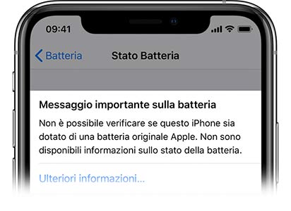 Messaggio importante sulla batteria iPhone