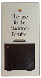 Pubblicità della custodia portatile del Macintosh Portable